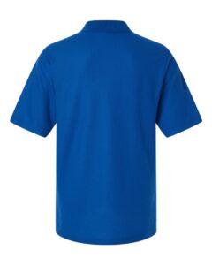 Harriton M105T Men’s Tall Maverick CVC Pique Polo – True Royal (back)