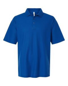 Harriton M105T Men’s Tall Maverick CVC Pique Polo – True Royal