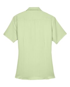Harriton M570W Women’s Bahama Cord Camp Shirt – Green Mist (back)