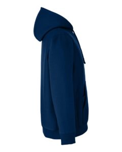 Team 365 TT97 Unisex Zone HydroSport™ Heavyweight Quarter-Zip Hooded Sweatshirt – Sport Dark Navy (side)