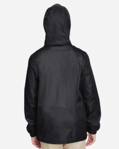 Team 365 TT73Y Youth Zone Protect Lightweight Jacket – Black (on model back)