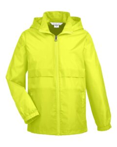 Team 365 TT73Y Youth Zone Protect Lightweight Jacket – Safety Yellow