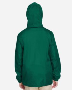 Team 365 TT73Y Youth Zone Protect Lightweight Jacket – Sport Forest (on model back)