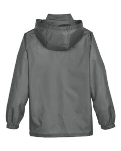 Team 365 TT73Y Youth Zone Protect Lightweight Jacket – Sport Graphite (back)