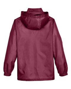 Team 365 TT73Y Youth Zone Protect Lightweight Jacket – Sport Maroon (back)