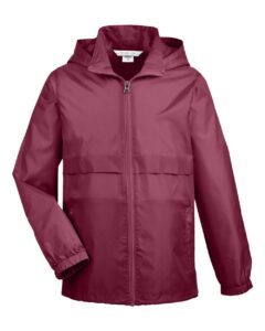 Team 365 TT73Y Youth Zone Protect Lightweight Jacket – Sport Maroon