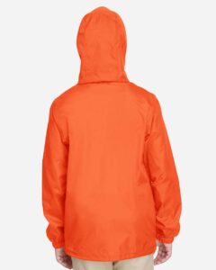 Team 365 TT73Y Youth Zone Protect Lightweight Jacket – Sport Orange (on model back)