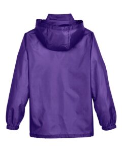 Team 365 TT73Y Youth Zone Protect Lightweight Jacket – Sport Purple (back)