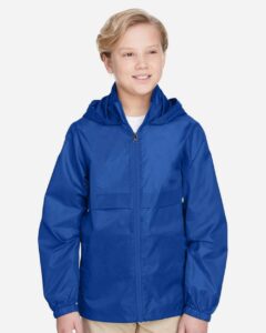 Team 365 TT73Y Youth Zone Protect Lightweight Jacket – Sport Royal (on model)
