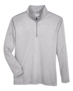 Team 365 TT31HY Youth Zone Sonic Heather Performance Quarter-Zip Pullover – Athletic Heather