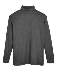 Team 365 TT31HY Youth Zone Sonic Heather Performance Quarter-Zip Pullover – Black Heather (back)