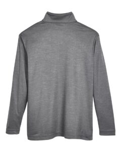 Team 365 TT31HY Youth Zone Sonic Heather Performance Quarter-Zip Pullover – Dark Grey Heather (back)