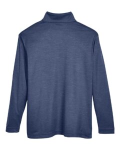 Team 365 TT31HY Youth Zone Sonic Heather Performance Quarter-Zip Pullover – Sport Dark Navy Heather (back)