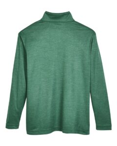 Team 365 TT31HY Youth Zone Sonic Heather Performance Quarter-Zip Pullover – Sport Forest Heather (back)