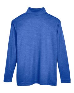 Team 365 TT31HY Youth Zone Sonic Heather Performance Quarter-Zip Pullover – Sport Royal Heather (back)