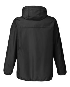 Team 365 TT77 Unisex Zone Protect Packable Anorak Jacket – Black (back)