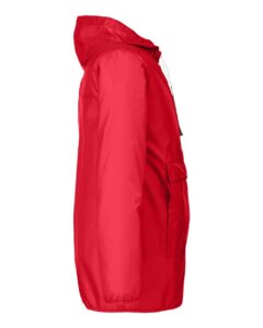 Team 365 TT77 Unisex Zone Protect Packable Anorak Jacket – Sport Red (side)