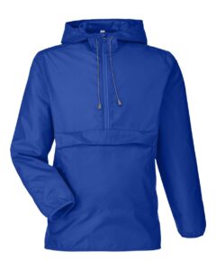 Team 365 TT77 Unisex Zone Protect Packable Anorak Jacket – Sport Royal