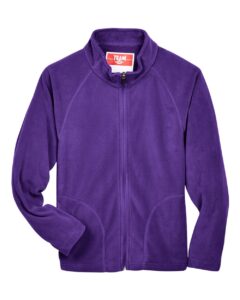 Team 365 TT90Y Youth Campus Microfleece Jacket – Sport Purple