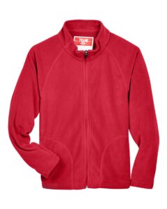 Team 365 TT90Y Youth Campus Microfleece Jacket – Sport Red