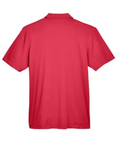 Harriton M354 Men’s Micro Piqué Polo – Red (back)