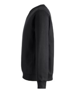 Team 365 TT98 Unisex Zone HydroSport™ Heavyweight Crewneck Sweatshirt – Black (side)