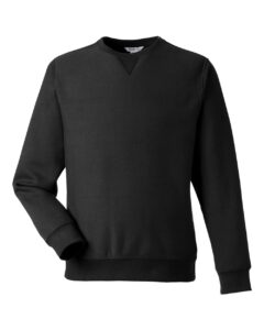 Team 365 TT98 Unisex Zone HydroSport™ Heavyweight Crewneck Sweatshirt – Black