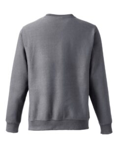 Team 365 TT98 Unisex Zone HydroSport™ Heavyweight Crewneck Sweatshirt – Dark Grey Heather (back)