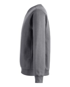 Team 365 TT98 Unisex Zone HydroSport™ Heavyweight Crewneck Sweatshirt – Dark Grey Heather (side)