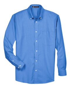 Harriton M600 Men’s Oxford Shirt – French Blue