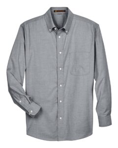 Harriton M600 Men’s Oxford Shirt – Oxford Grey
