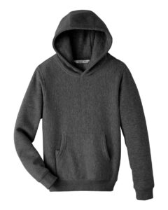 Team 365 TT96Y Youth Zone HydroSport™ Heavyweight Hooded Sweatshirt – Dark Grey Heather