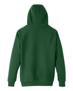 Team 365 TT96Y Youth Zone HydroSport™ Heavyweight Hooded Sweatshirt – Sport Dark Green (back)