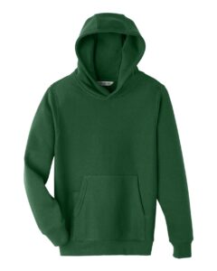 Team 365 TT96Y Youth Zone HydroSport™ Heavyweight Hooded Sweatshirt – Sport Dark Green
