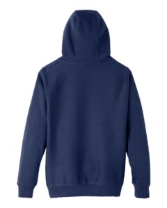 Team 365 TT96Y Youth Zone HydroSport™ Heavyweight Hooded Sweatshirt – Sport Dark Navy (back)