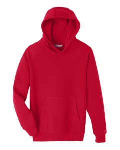 Team 365 TT96Y Youth Zone HydroSport™ Heavyweight Hooded Sweatshirt – Sport Red