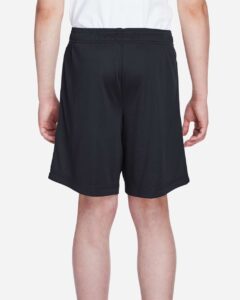 Team 365 TT11SHY Youth Zone Performance Shorts – Black (on model back)