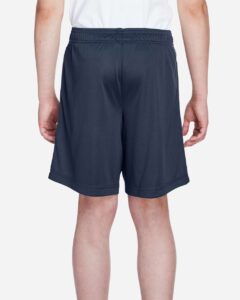 Team 365 TT11SHY Youth Zone Performance Shorts – Sport Dark Navy (on model back)