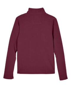 Team 365 TT80Y Youth Leader Soft Shell Jacket – Sport Maroon (back)