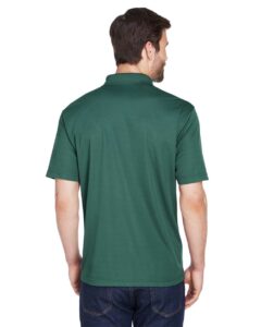 UltraClub 8210 Men’s Cool & Dry Mesh Piqué Polo – Forest Green (on model back)