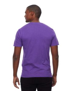 Threadfast Apparel T1001 Unisex Epic CVC T-Shirt – Heather Purple (on model back)