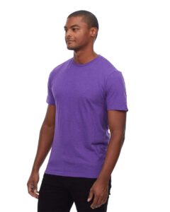 Threadfast Apparel T1001 Unisex Epic CVC T-Shirt – Heather Purple (on model side)