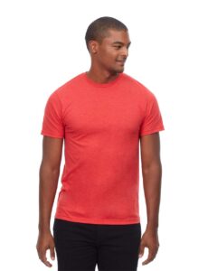 Threadfast Apparel T1001 Unisex Epic CVC T-Shirt – Heather Red (on model)