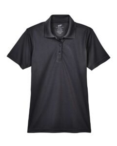 UltraClub 8210L Women’s Cool & Dry Mesh Piqué Polo – Black