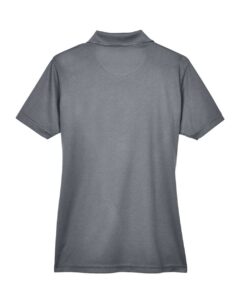 UltraClub 8210L Women’s Cool & Dry Mesh Piqué Polo – Charcoal (back)