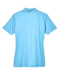 UltraClub 8210L Women’s Cool & Dry Mesh Piqué Polo – Columbia Blue (back)
