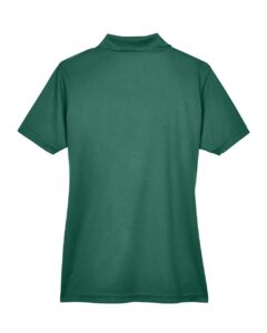 UltraClub 8210L Women’s Cool & Dry Mesh Piqué Polo – Forest Green (back)