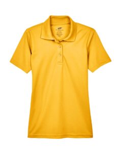 UltraClub 8210L Women’s Cool & Dry Mesh Piqué Polo – Gold