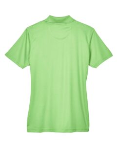 UltraClub 8210L Women’s Cool & Dry Mesh Piqué Polo – Light Green (back)