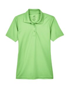 UltraClub 8210L Women’s Cool & Dry Mesh Piqué Polo – Light Green